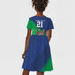 Custom Rugby African Namibia Kid Short Sleeve Dress Welwitschias African Fish Eagle - African Pride
