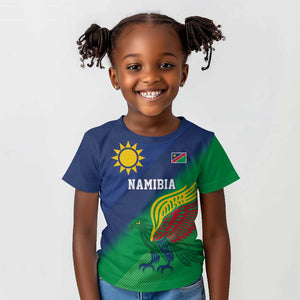 Custom Rugby African Namibia Kid T shirt Welwitschias African Fish Eagle - African Pride