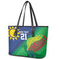 Custom Rugby African Namibia Leather Tote Bag Welwitschias African Fish Eagle - African Pride