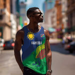 Custom Rugby African Namibia Men Tank Top Welwitschias African Fish Eagle - African Pride