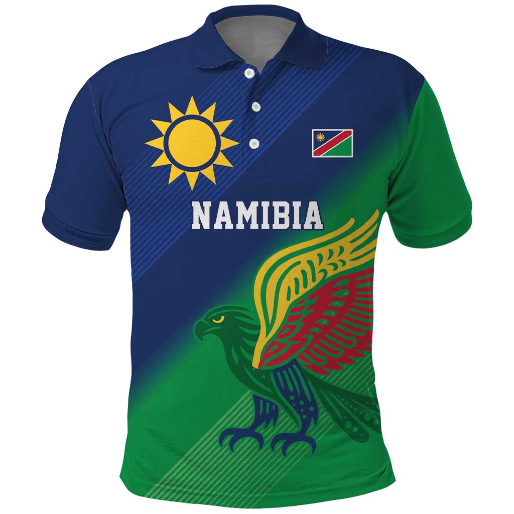 Custom Rugby African Namibia Polo Shirt Welwitschias African Fish Eagle - African Pride