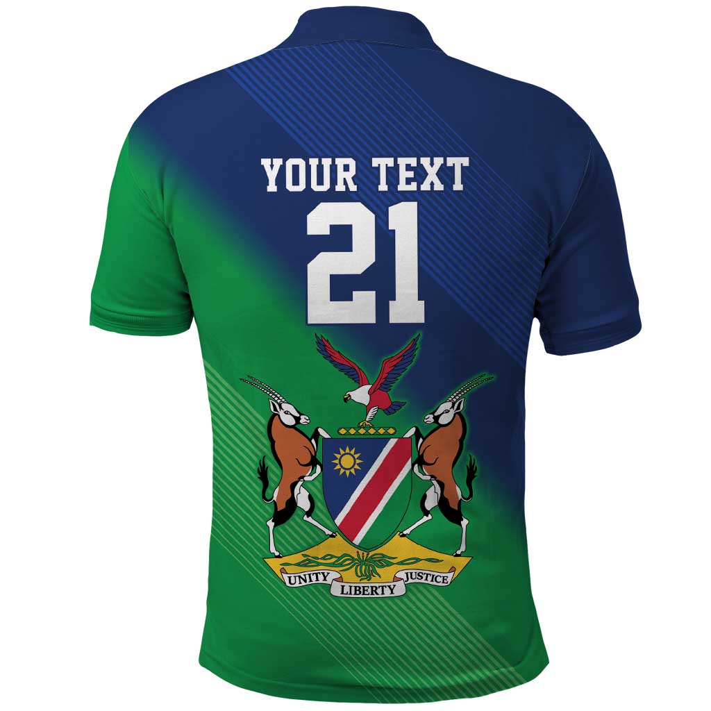 Custom Rugby African Namibia Polo Shirt Welwitschias African Fish Eagle - African Pride