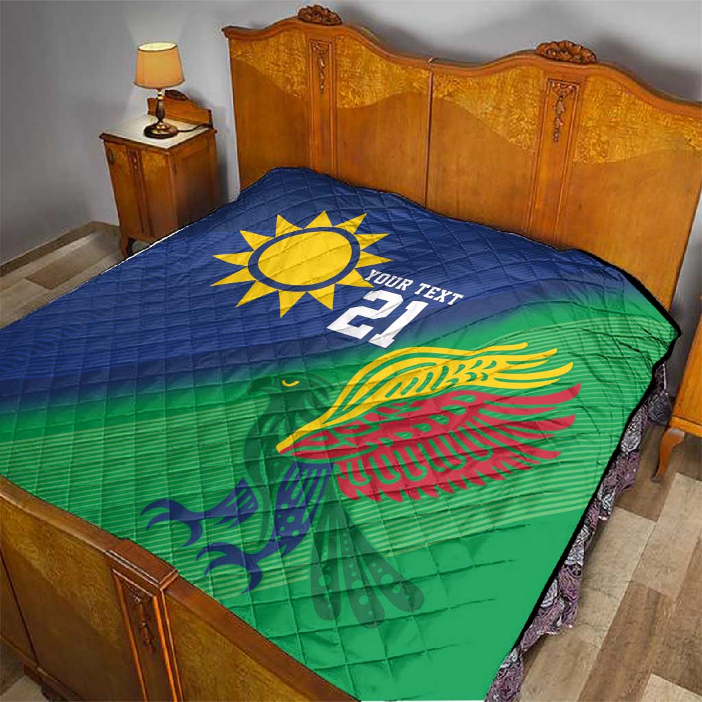 Custom Rugby African Namibia Quilt Welwitschias African Fish Eagle - African Pride