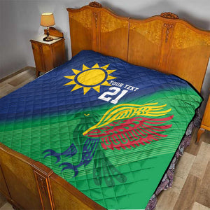 Custom Rugby African Namibia Quilt Welwitschias African Fish Eagle - African Pride