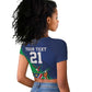 Custom Rugby African Namibia Raglan Cropped T shirt Welwitschias African Fish Eagle - African Pride