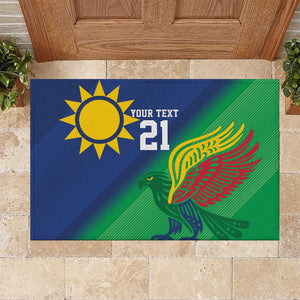 Custom Rugby African Namibia Rubber Doormat Welwitschias African Fish Eagle - African Pride