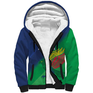 Custom Rugby African Namibia Sherpa Hoodie Welwitschias African Fish Eagle - African Pride