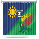 Custom Rugby African Namibia Shower Curtain Welwitschias African Fish Eagle - African Pride