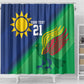 Custom Rugby African Namibia Shower Curtain Welwitschias African Fish Eagle - African Pride