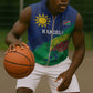 Custom Rugby African Namibia Sleeveless Zip Hoodie Welwitschias African Fish Eagle - African Pride