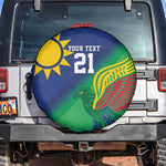 Custom Rugby African Namibia Spare Tire Cover Welwitschias African Fish Eagle - African Pride
