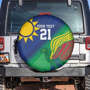 Custom Rugby African Namibia Spare Tire Cover Welwitschias African Fish Eagle - African Pride