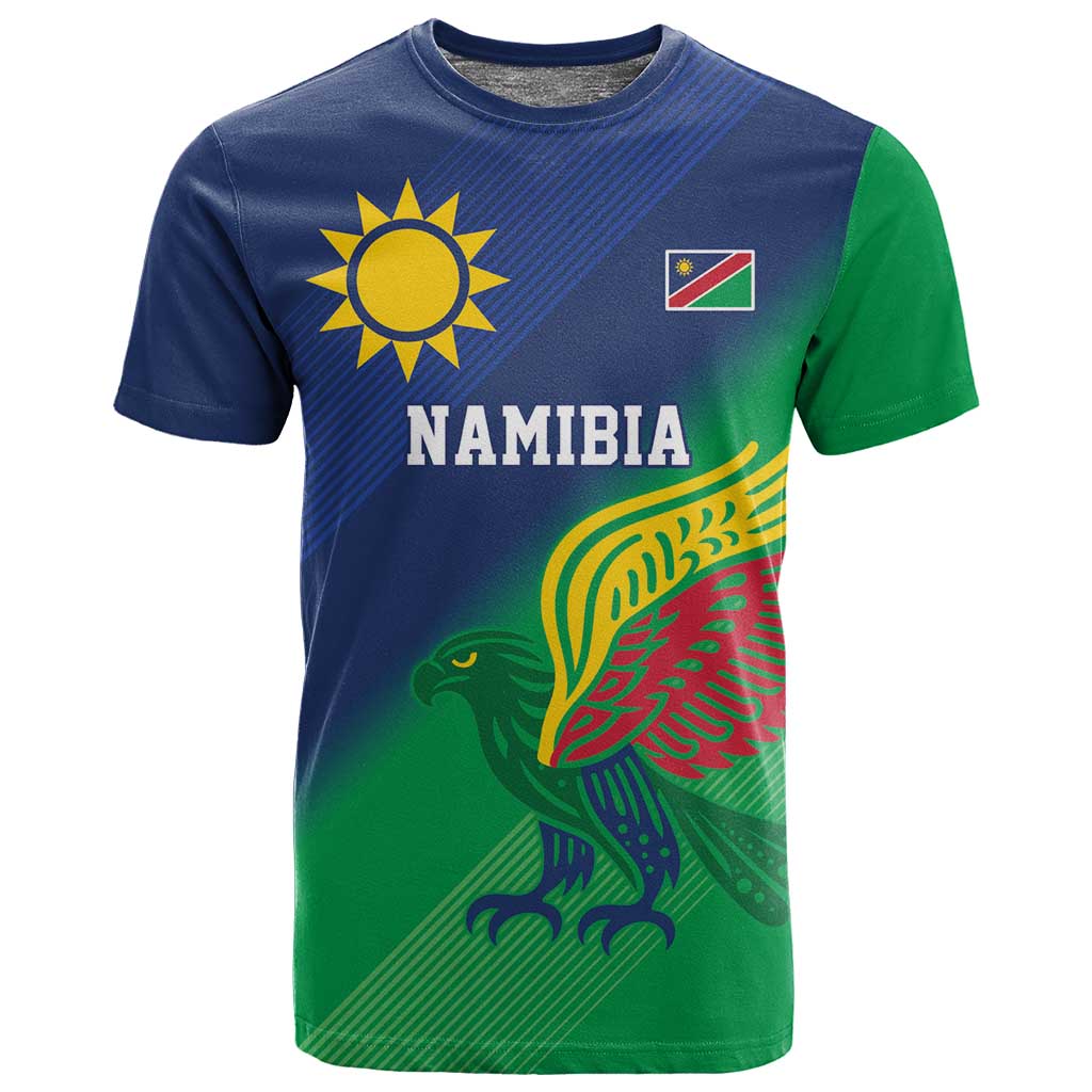 Custom Rugby African Namibia T shirt Welwitschias African Fish Eagle - African Pride