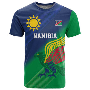 Custom Rugby African Namibia T shirt Welwitschias African Fish Eagle - African Pride