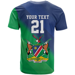 Custom Rugby African Namibia T shirt Welwitschias African Fish Eagle - African Pride