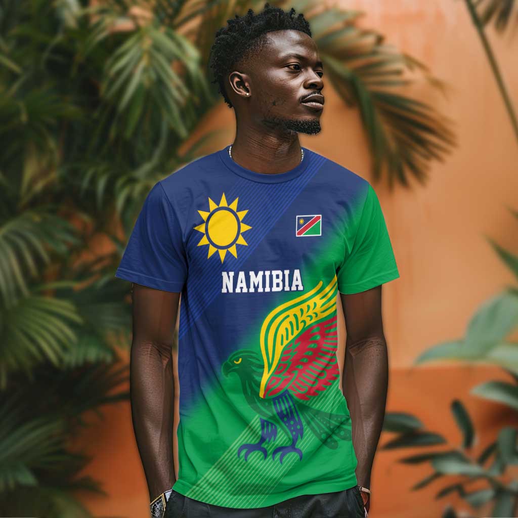 Custom Rugby African Namibia T shirt Welwitschias African Fish Eagle - African Pride