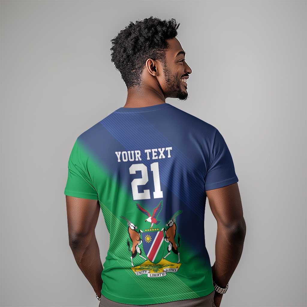Custom Rugby African Namibia T shirt Welwitschias African Fish Eagle - African Pride