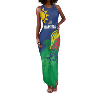 Custom Rugby African Namibia Tank Maxi Dress Welwitschias African Fish Eagle - African Pride