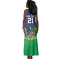 Custom Rugby African Namibia Tank Maxi Dress Welwitschias African Fish Eagle - African Pride