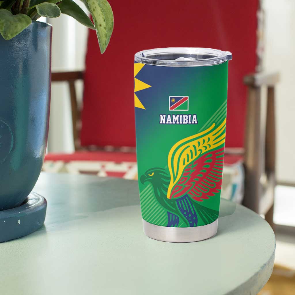 Custom Rugby African Namibia Tumbler Cup Welwitschias African Fish Eagle - African Pride