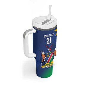 Custom Rugby African Namibia Tumbler With Handle Welwitschias African Fish Eagle - African Pride