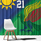 Custom Rugby African Namibia Window Curtain Welwitschias African Fish Eagle - African Pride