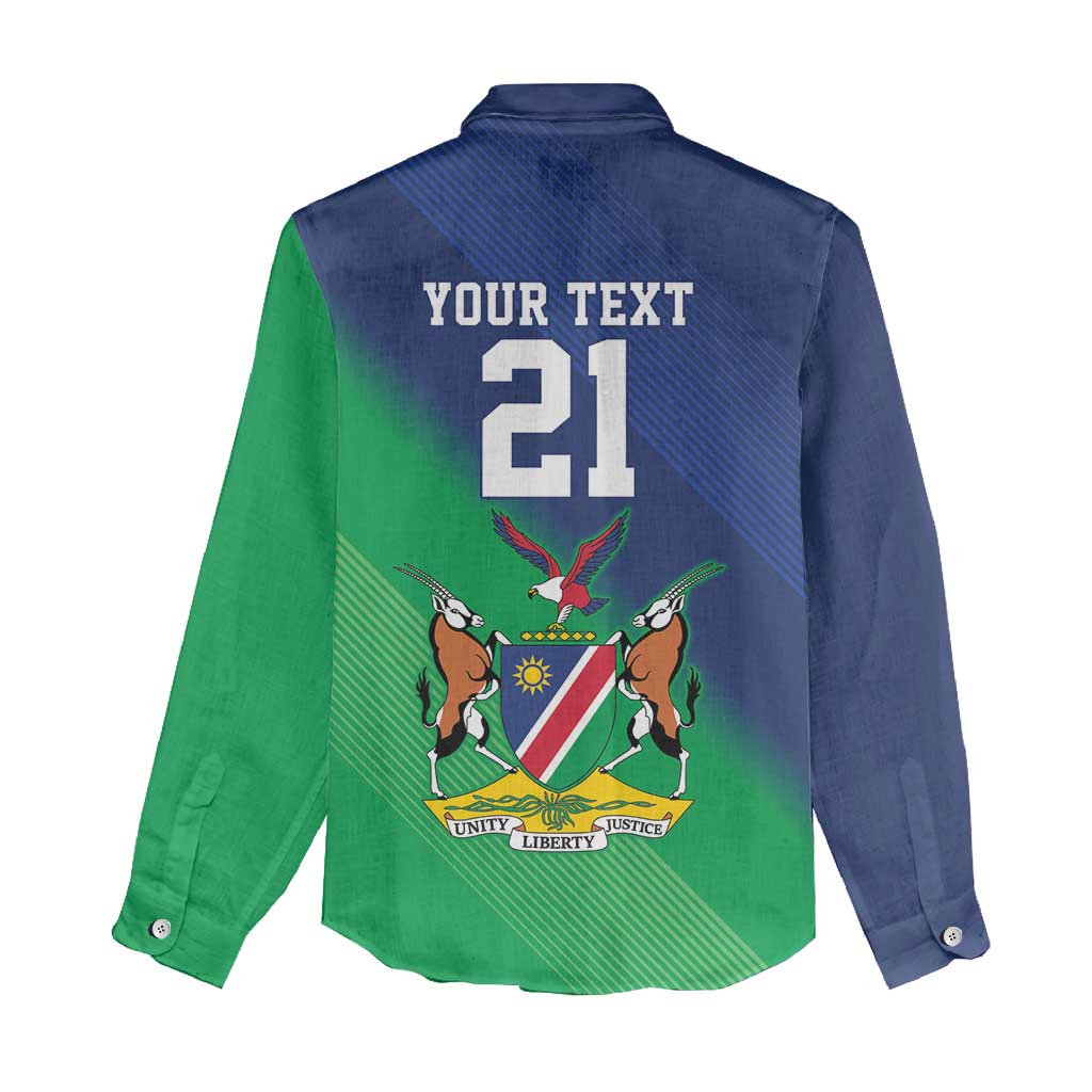 Custom Rugby African Namibia Women Casual Shirt Welwitschias African Fish Eagle - African Pride