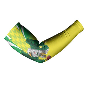Custom Cricket African Nigeria Arm Sleeves Najeriya Yellow Greens Eagle