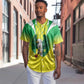Custom Cricket African Nigeria Baseball Jersey Najeriya Yellow Greens Eagle - African Pride