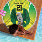Custom Cricket African Nigeria Beach Blanket Najeriya Yellow Greens Eagle - African Pride