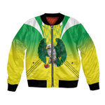 Custom Cricket African Nigeria Bomber Jacket Najeriya Yellow Greens Eagle - African Pride
