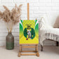 Custom Cricket African Nigeria Canvas Wall Art Najeriya Yellow Greens Eagle - African Pride