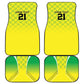 Custom Cricket African Nigeria Car Mats Najeriya Yellow Greens Eagle - African Pride