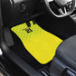 Custom Cricket African Nigeria Car Mats Najeriya Yellow Greens Eagle - African Pride