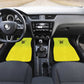 Custom Cricket African Nigeria Car Mats Najeriya Yellow Greens Eagle - African Pride
