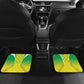 Custom Cricket African Nigeria Car Mats Najeriya Yellow Greens Eagle - African Pride