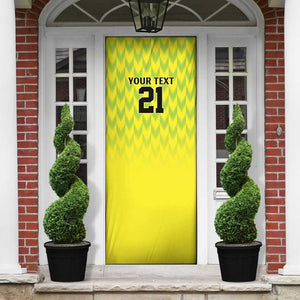 Custom Cricket African Nigeria Door Cover Najeriya Yellow Greens Eagle