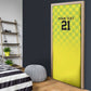 Custom Cricket African Nigeria Door Cover Najeriya Yellow Greens Eagle