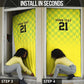 Custom Cricket African Nigeria Door Cover Najeriya Yellow Greens Eagle