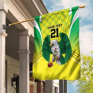 Custom Cricket African Nigeria Garden Flag Najeriya Yellow Greens Eagle - African Pride