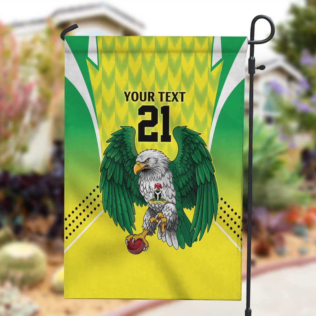 Custom Cricket African Nigeria Garden Flag Najeriya Yellow Greens Eagle - African Pride