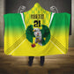 Custom Cricket African Nigeria Hooded Blanket Najeriya Yellow Greens Eagle - African Pride