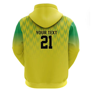 Custom Cricket African Nigeria Hoodie Najeriya Yellow Greens Eagle - African Pride