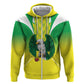 Custom Cricket African Nigeria Hoodie Najeriya Yellow Greens Eagle - African Pride