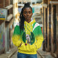 Custom Cricket African Nigeria Hoodie Najeriya Yellow Greens Eagle - African Pride
