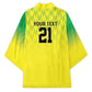 Custom Cricket African Nigeria Kimono Najeriya Yellow Greens Eagle