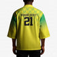 Custom Cricket African Nigeria Kimono Najeriya Yellow Greens Eagle