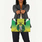 Custom Cricket African Nigeria Leather Bag Najeriya Yellow Greens Eagle