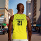 Custom Cricket African Nigeria Men Tank Top Najeriya Yellow Greens Eagle - African Pride