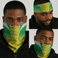 Cricket African Nigeria Neck Gaiter Najeriya Yellow Greens Eagle - African Pride